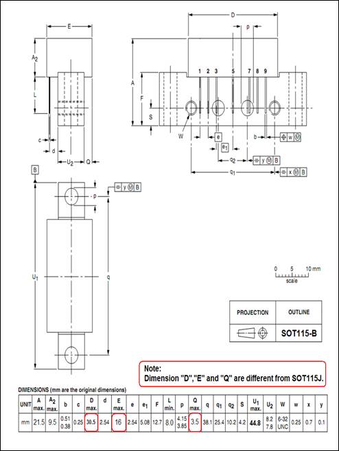 Description: Description: Package-SOT115-B